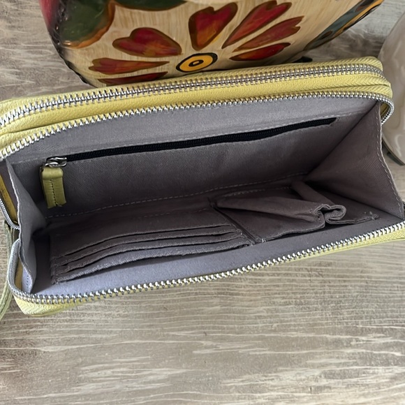 Day & Mood Lily Macrame Twist Leather Wallet Wristlet - Picture 4 of 8